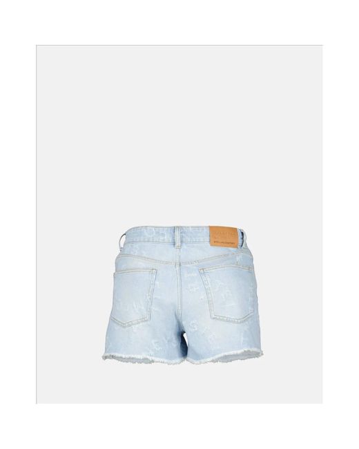 Stella McCartney Blue Denim-shorts für frauen