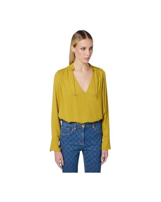 Elisabetta Franchi Yellow Blouses