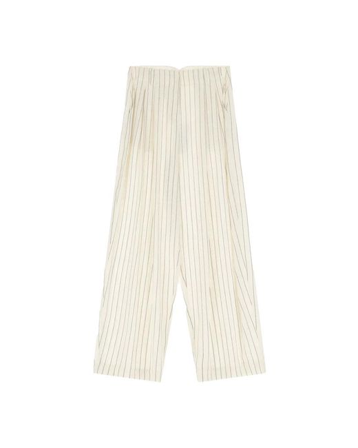 Imperial White Wide Trousers