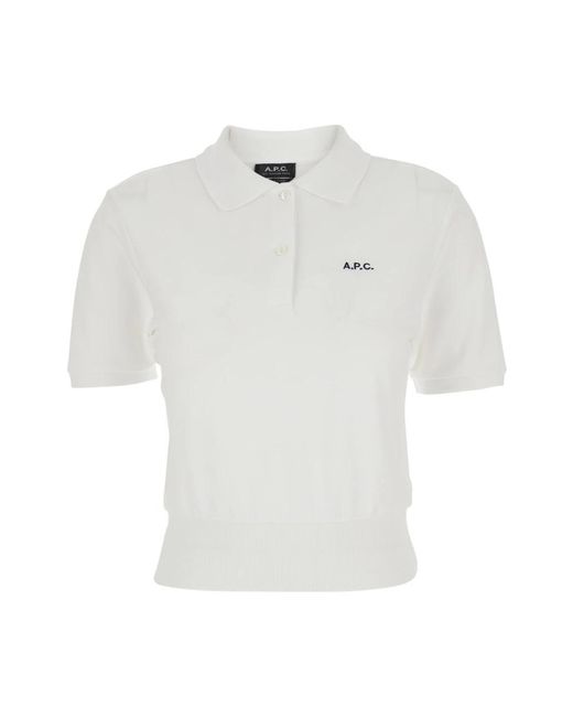Polo Shirts A.P.C. de color White