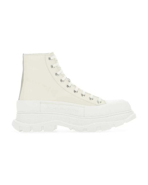 Lace-Up Boots Alexander McQueen de hombre de color White