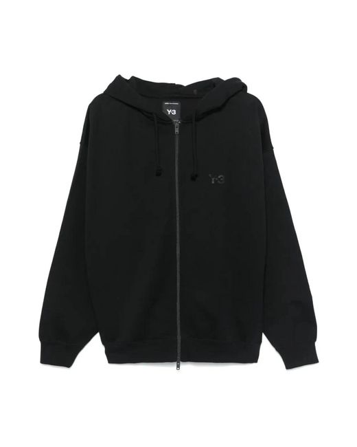 Y-3 Hoodies & Sweatvesten ,Zwart ,Katoen Zip Hoodie Met Moderne Stijl in het Black voor heren