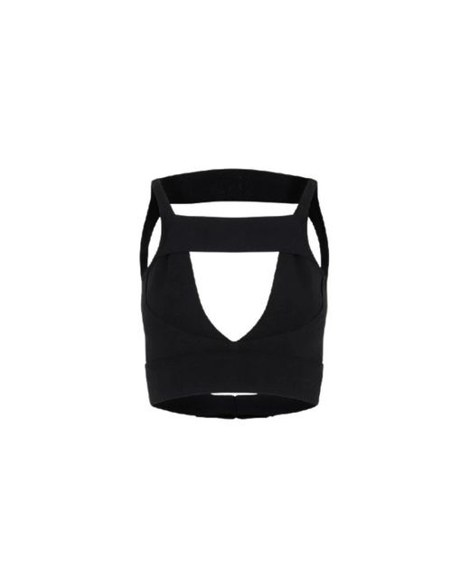 Rick Owens Black Sleeveless Tops
