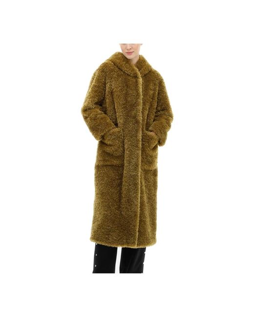 Herno Green Faux Fur & Shearling Jackets