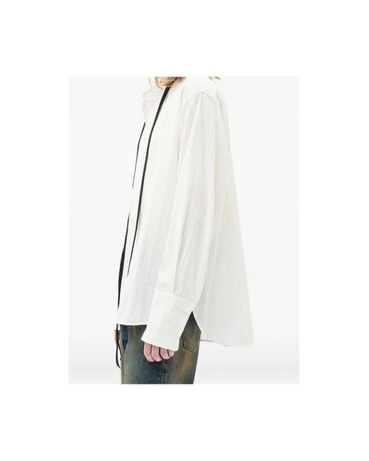 Ann Demeulemeester White Casual Shirts for men
