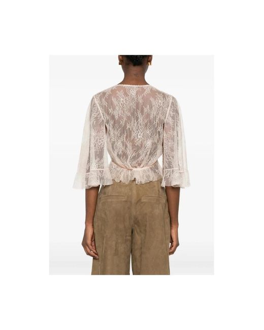 Alberta Ferretti Brown Blouses