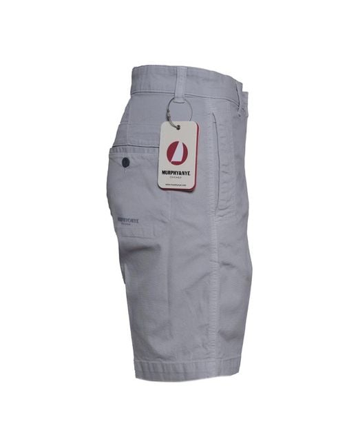 Murphy & Nye Gray Casual Shorts for men