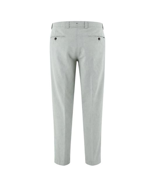 Berwich Gray Straight Trousers for men