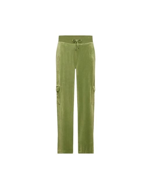 Juicy Couture Green Straight Trousers