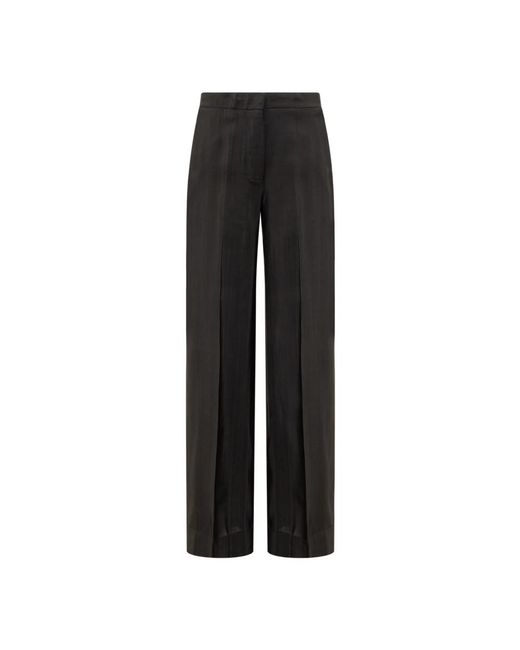 Semicouture Black Wide Trousers