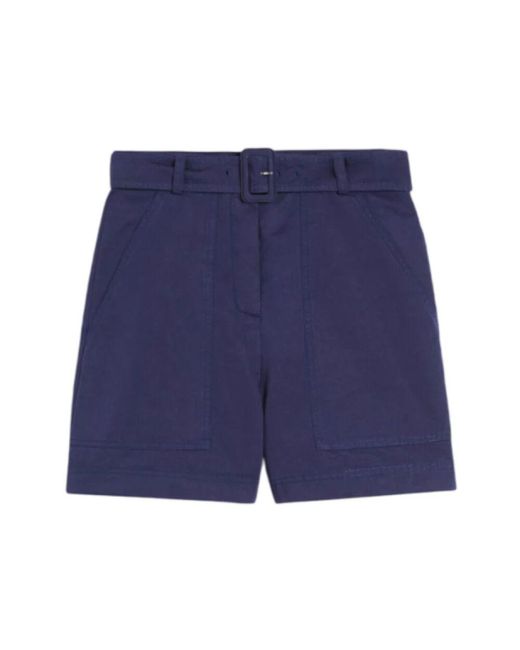 Weekend by Maxmara Blue Cargo Bermuda Shorts