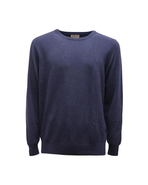 Brooksfield Blue Round-Neck Knitwear for men
