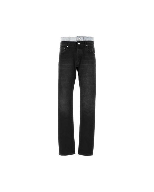 VTMNTS Black Straight Fit Jeans for men