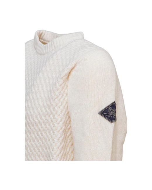 Roy Rogers White Round-Neck Knitwear for men