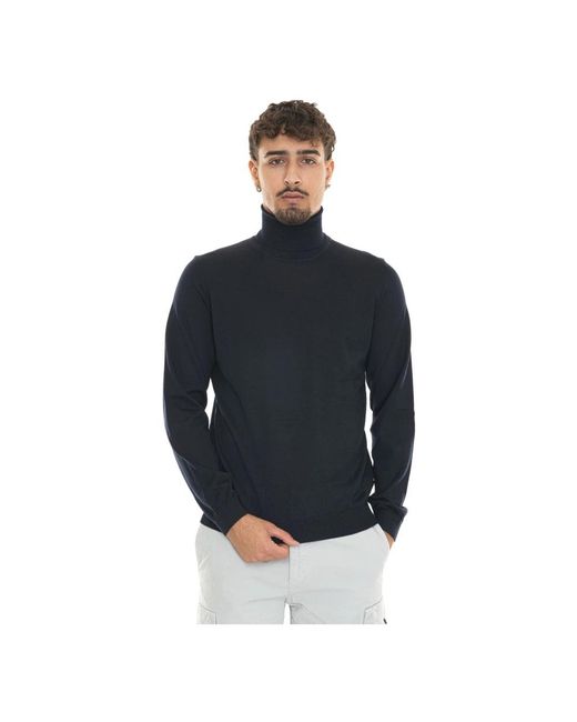 Boss Turtlenecks in het Blue voor heren
