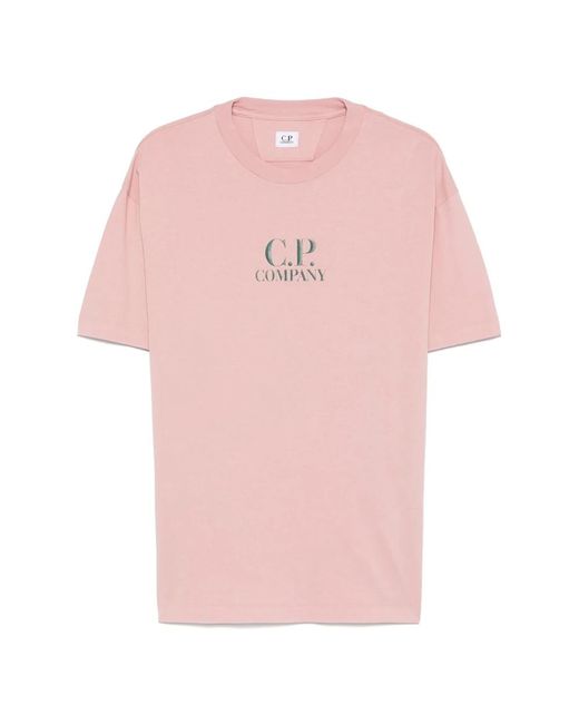 T-Shirts C P Company de hombre de color Pink