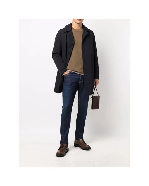 Aspesi Black Single-Breasted Coats for men