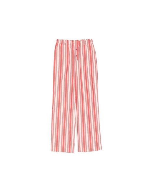 Stine Goya Pink Straight Trousers Cotton