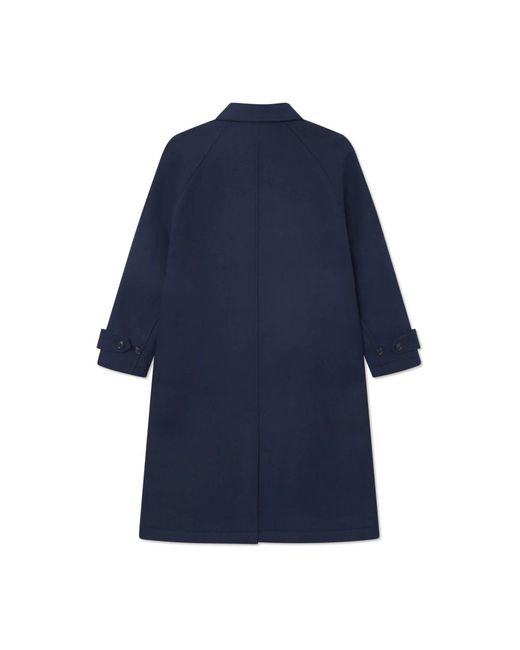 Les Deux Blue Single-Breasted Coats for men