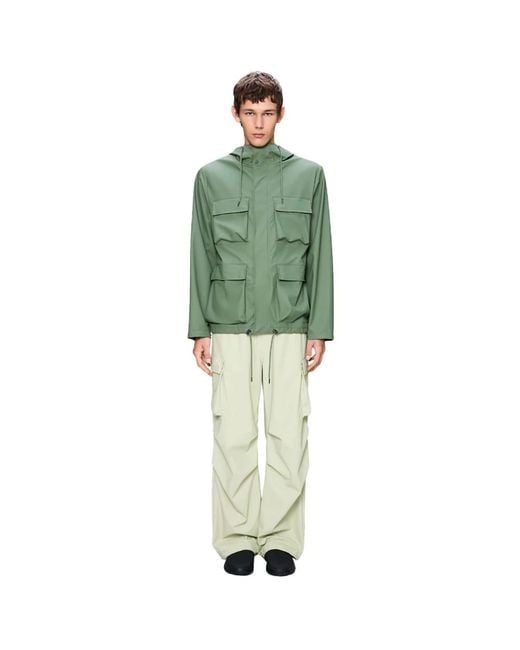 Rains Green Rain Jackets for men