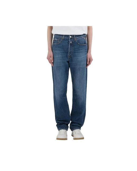 Replay Blue W9Zero1 Straight-Fit Jeans
