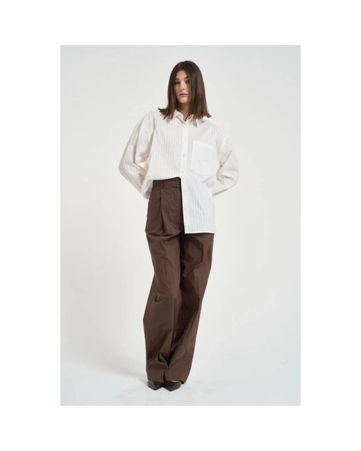 IRO Gestreepte Blouse in het Brown