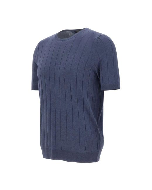 Gran Sasso Blue Round-Neck Knitwear for men