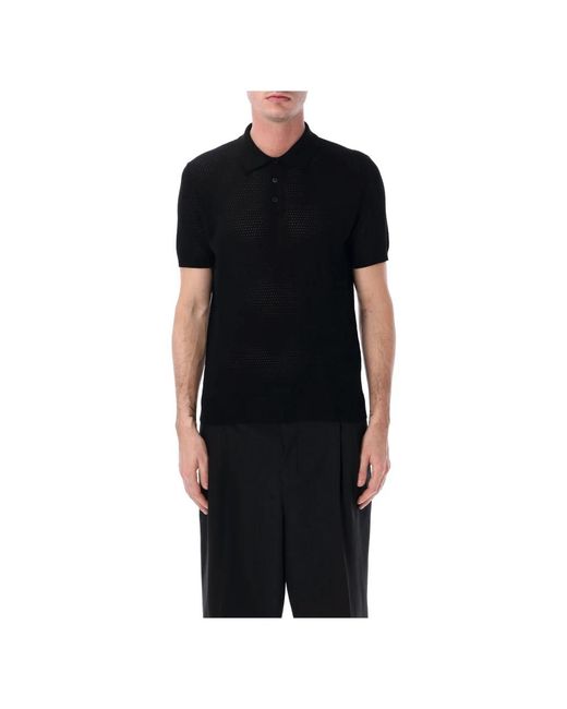 Roberto Collina Black Polo Shirts for men