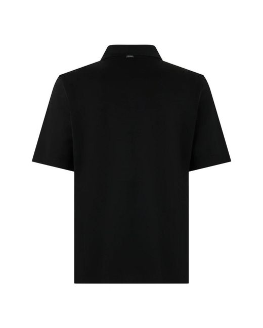 Herno Gebreide Katoenen Polo in het Black voor heren