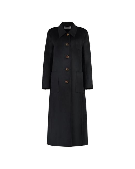Tory Burch Single-Breasted Coats in het Black