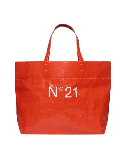 N°21 Red Tote Bags