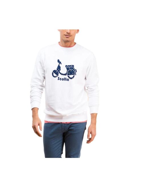 Scotta White Sweatshirts for men