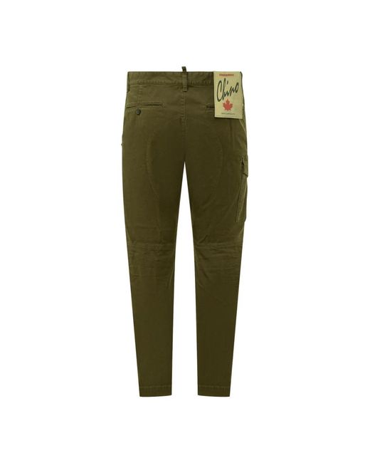 DSquared² Green Slim-Fit Trousers for men