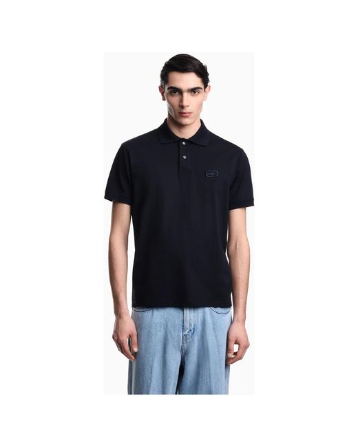 Emporio Armani Blue Polo Shirts for men