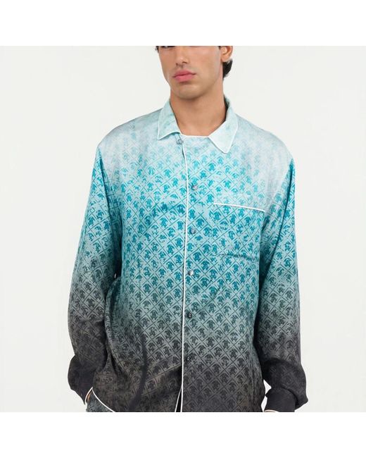 Roberto Cavalli Green Casual Shirts for men