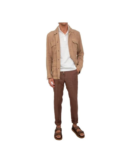 Corneliani Klassisches Polo-Shirt in White für Herren