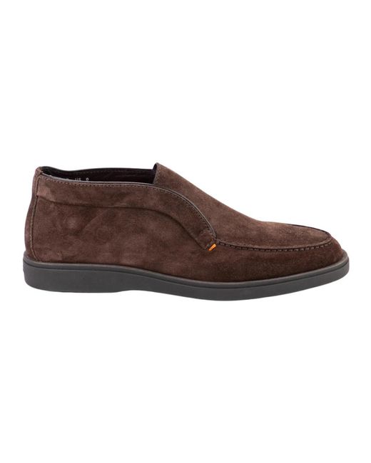 Santoni Brown Ankle Boots for men