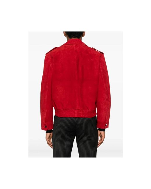 Ernest W. Baker Red Leather Jackets for men
