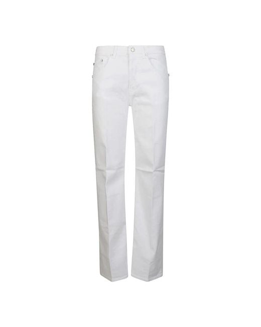 Dondup White Klassische bull denim jeans