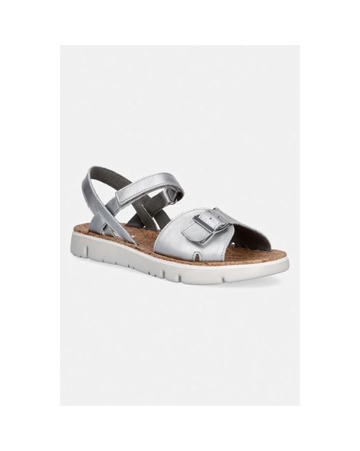 Flat Sandals Camper en coloris Metallic