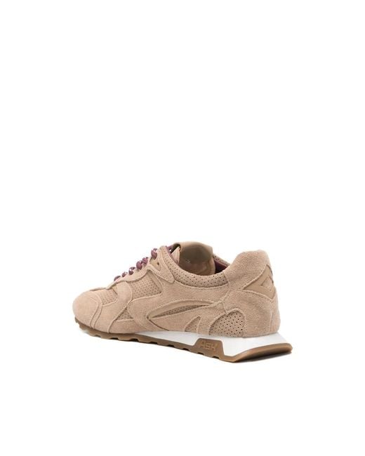 Ash Pink Wildleder Sneakers Mit Diamantmotiv
