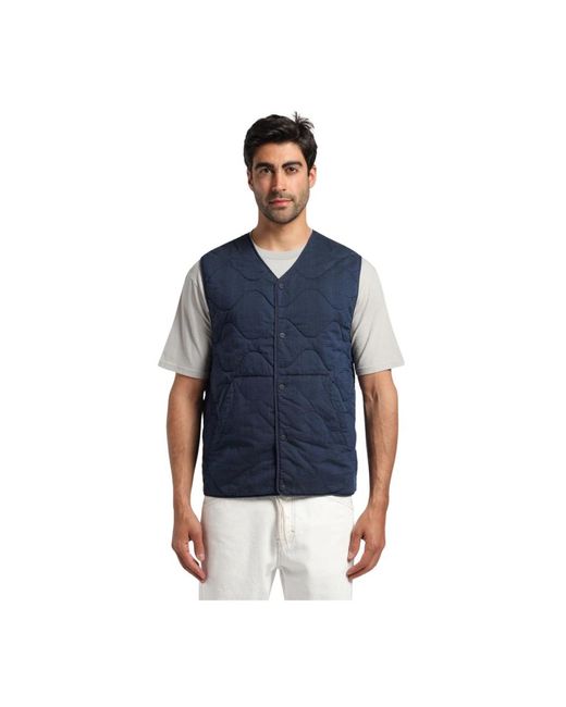 Vests di Closed in Blue da Uomo