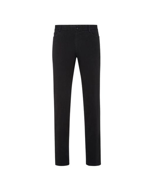 Billionaire Broeken ,Zwart ,Katoen Lange Broek Chinos Fit in het Black voor heren