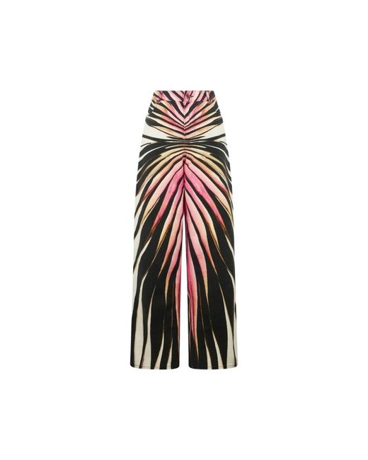 Roberto Cavalli Red Wide Jeans