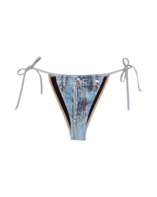 DIESEL Badmode ,Blauw ,Denim Jodie Bikini Bottom in het Blue