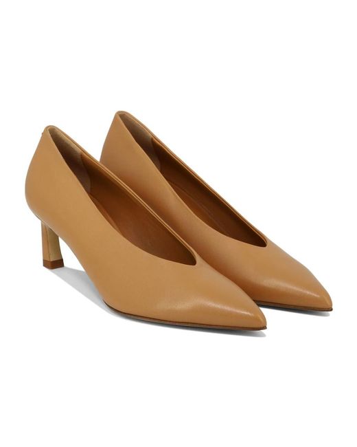 Halmanera Schoenen ,Leer Leren Vale Pumps in het Brown