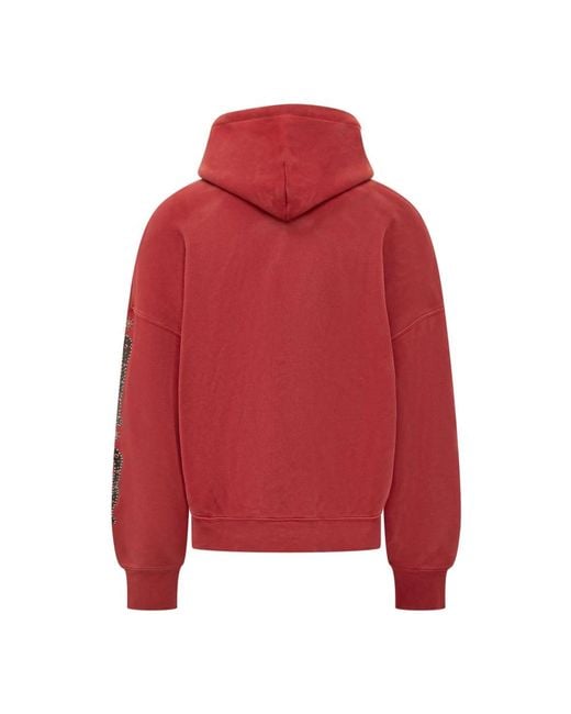 Amiri Red Zip-Throughs for men