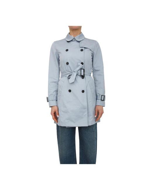 Marella Blue Trench Coats