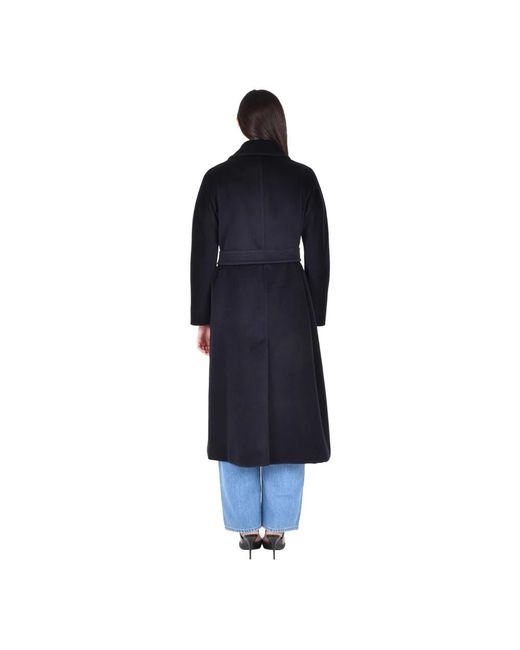 Max Mara Blue Belted Coats