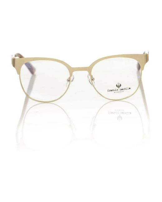 Frankie Morello White Glasses